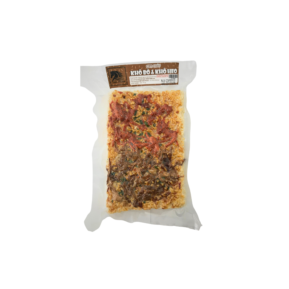 Cơm cháy khô bò khô heo